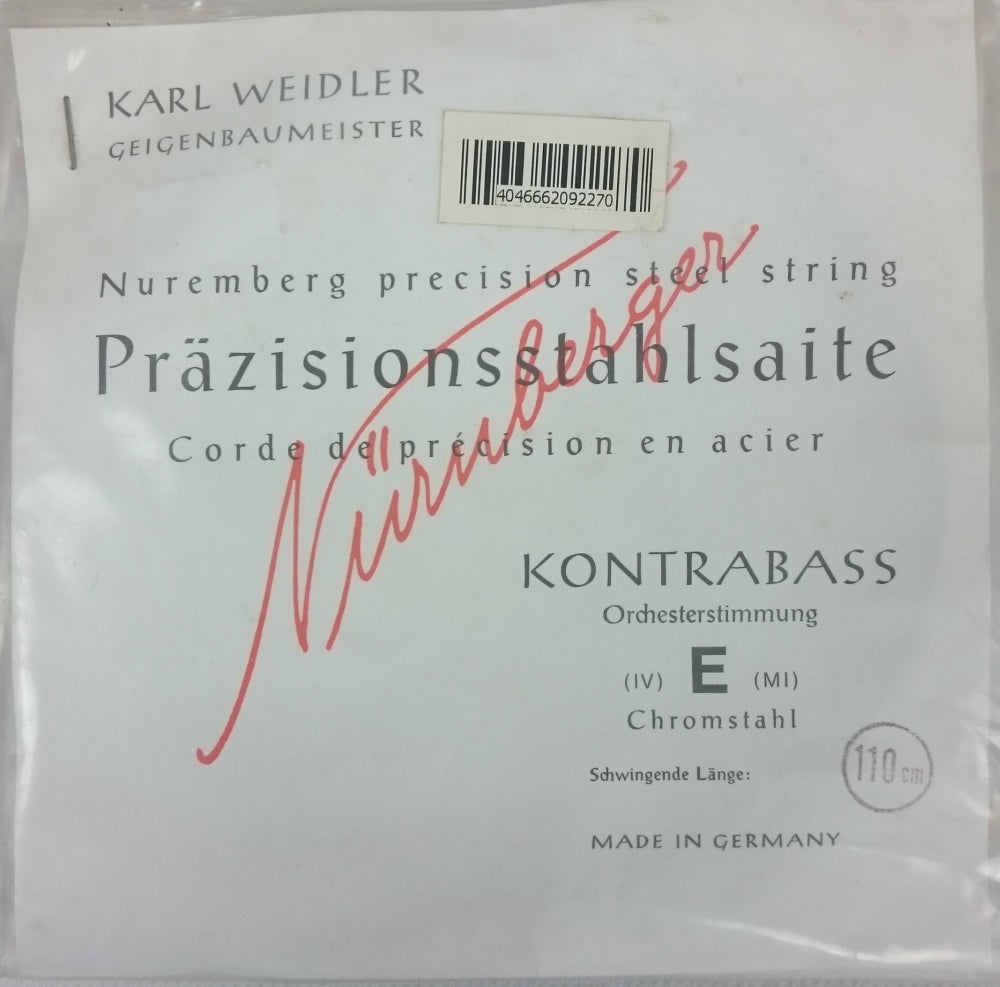 Karl Weidler Kontrabass Orchesterstimmung D